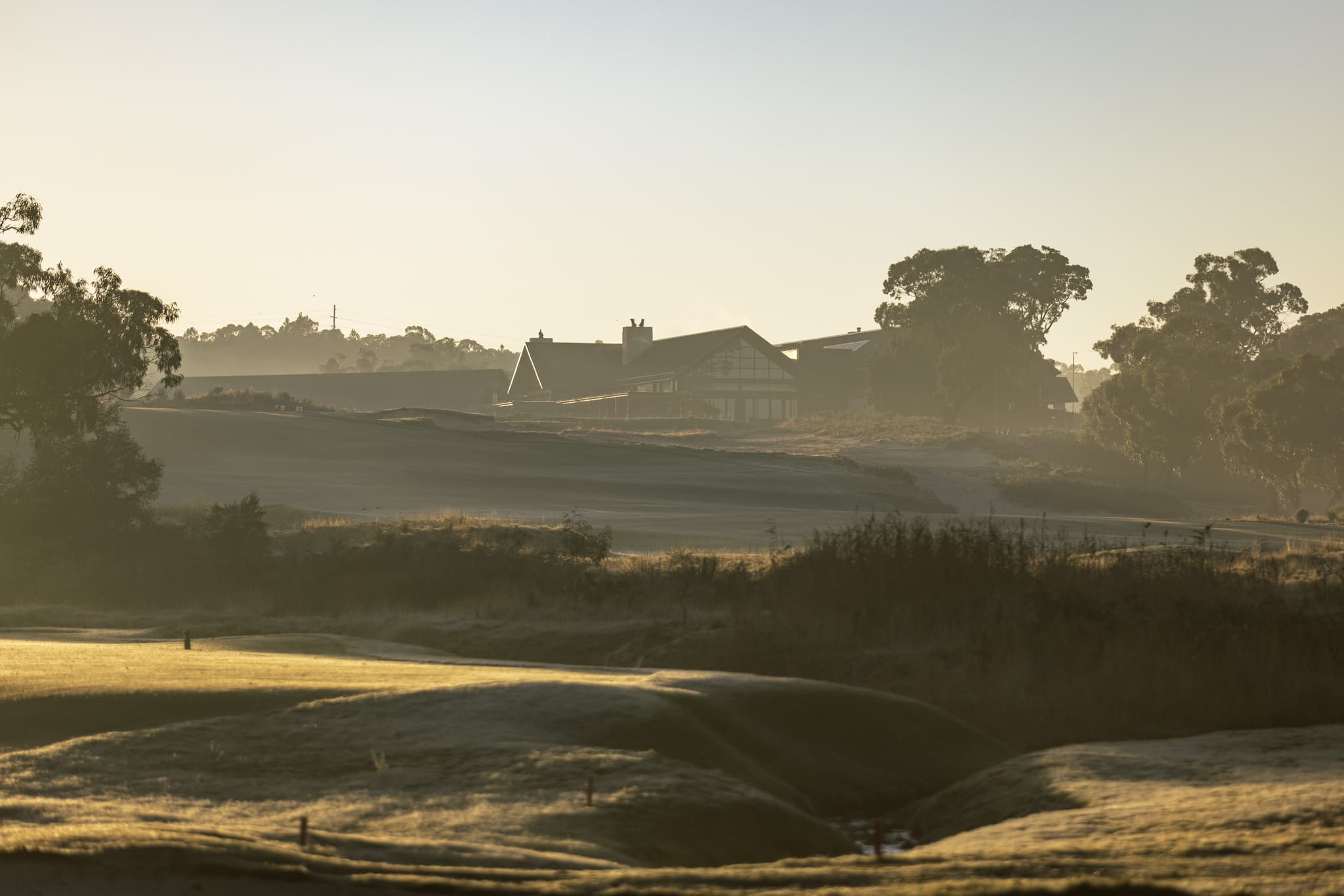 Golf course at dawn